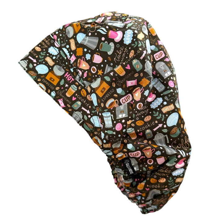 Coffee Break- Bouffant Scrub Cap