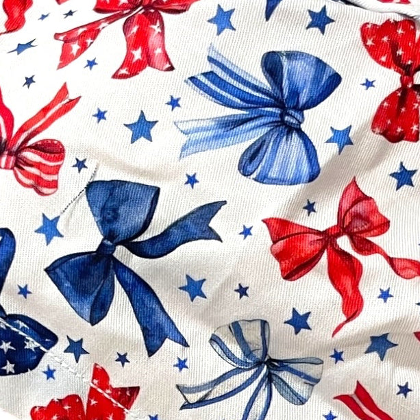 4th of July Euro Scrub Cap for Women, by Sunshine Caps Co