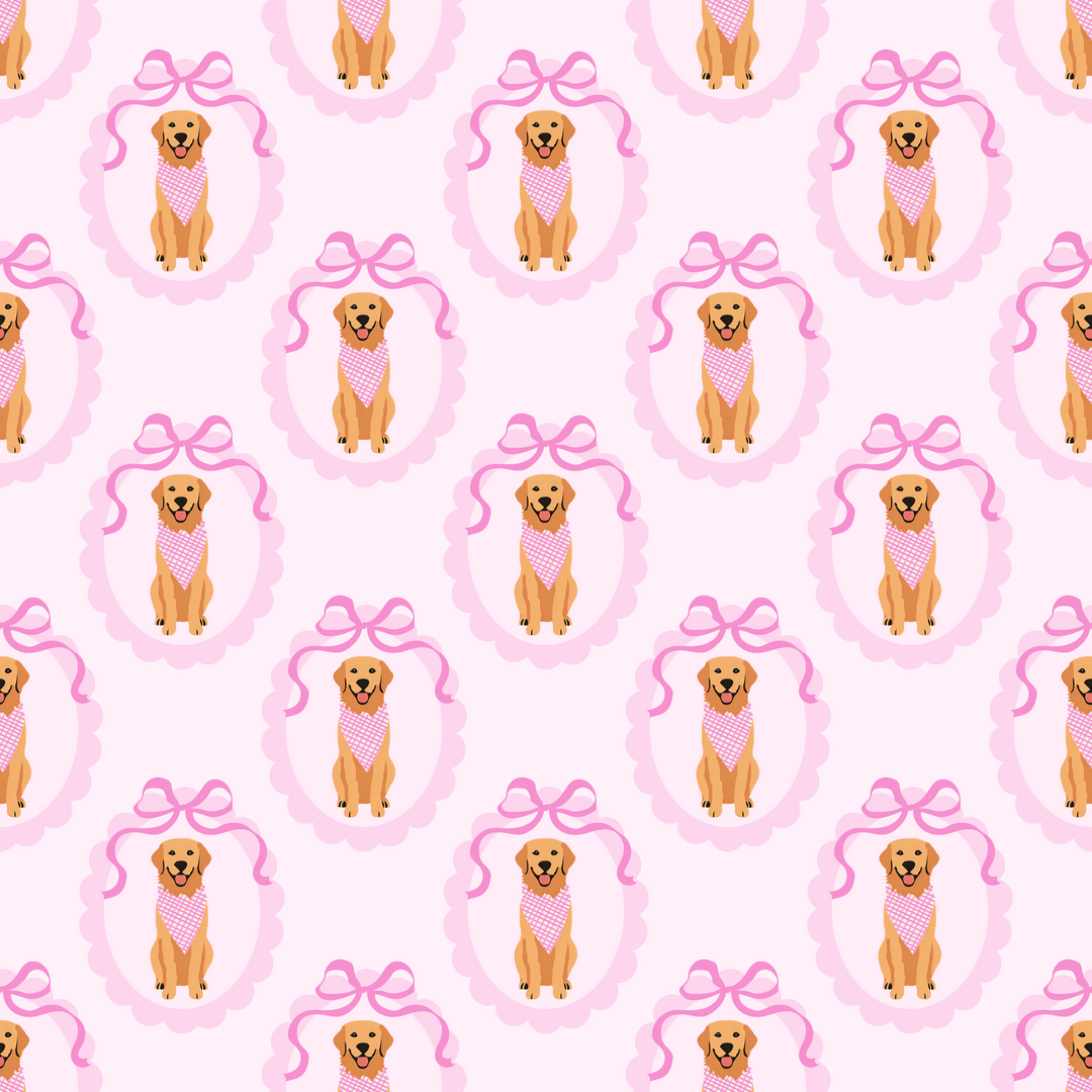 Pink Pup Society- Ponytail Scrub Cap