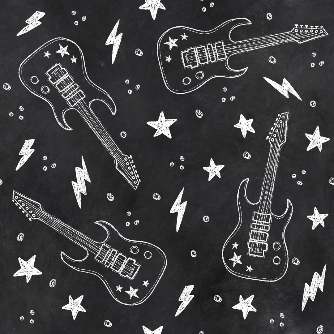Rockin Guitar- Classic/Men's Scrub Cap