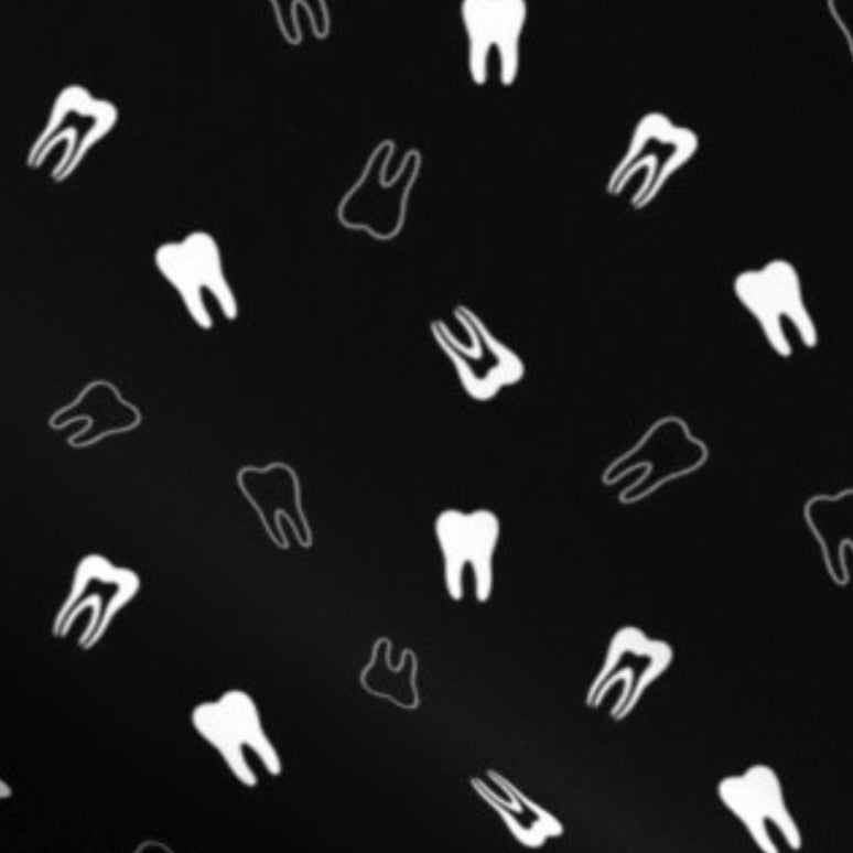 dental tooth  Ponytail Scrub Cap for Women, By Sunshine Caps Co.