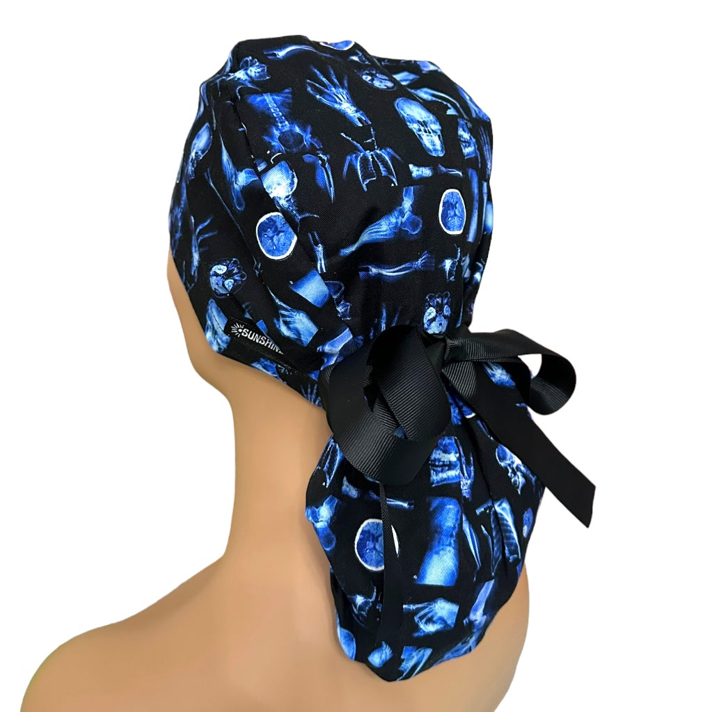 radiology Ponytail Scrub Cap for Women, By Sunshine Caps Co.