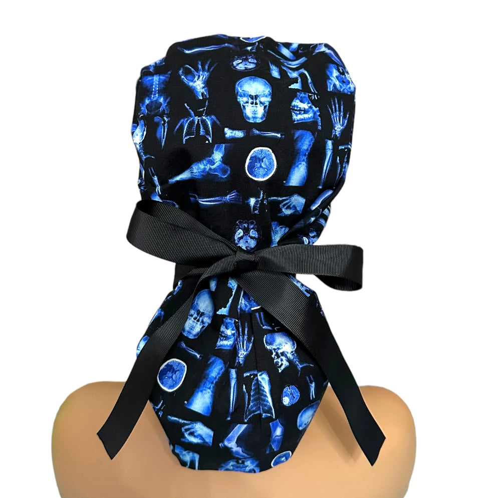 radiology Ponytail Scrub Cap for Women, By Sunshine Caps Co.