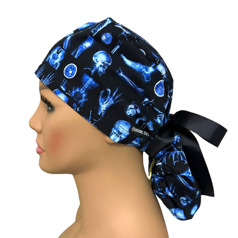 radiology Ponytail Scrub Cap for Women, By Sunshine Caps Co.
