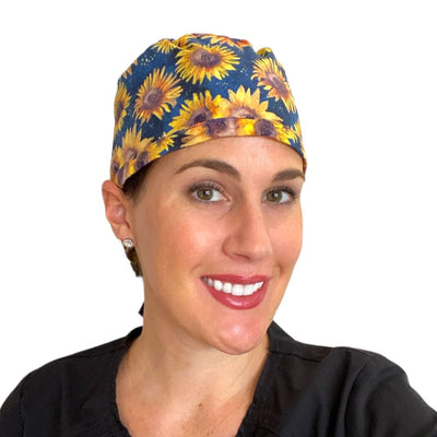 Sunflowers on Navy- Classic (Small)
