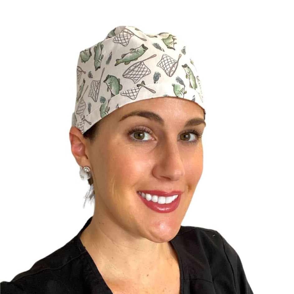 fishing mens surgical scrub cap
