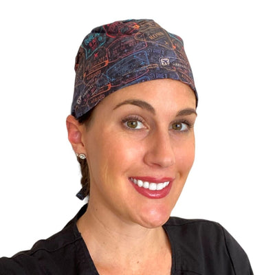 travel passport surgical scrub cap