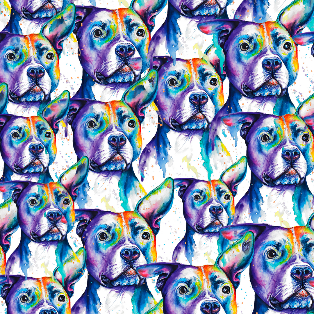 pit bull dog fabric