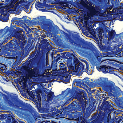Blue Geode- Ponytail