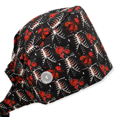 best Anatomy rose skeleton surgical scrub cap with sweatband by sunshine shops co