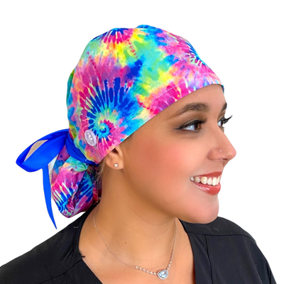 Neon Tie Dye- Ponytail