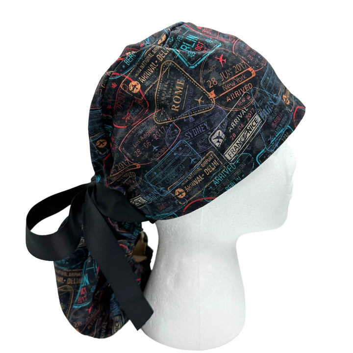 Travel Ponytail Scrub Cap for Women, By Sunshine Caps Co.