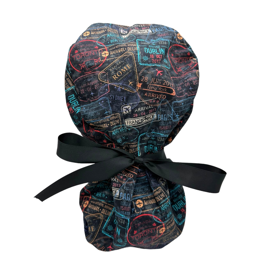 Travel Ponytail Scrub Cap for Women, By Sunshine Caps Co.