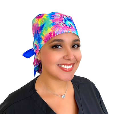 Neon Tie Dye- Ponytail