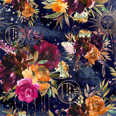 Midnight Floral- Bouffant