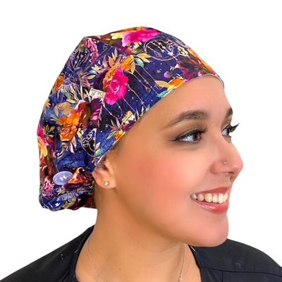 Midnight Floral- Bouffant